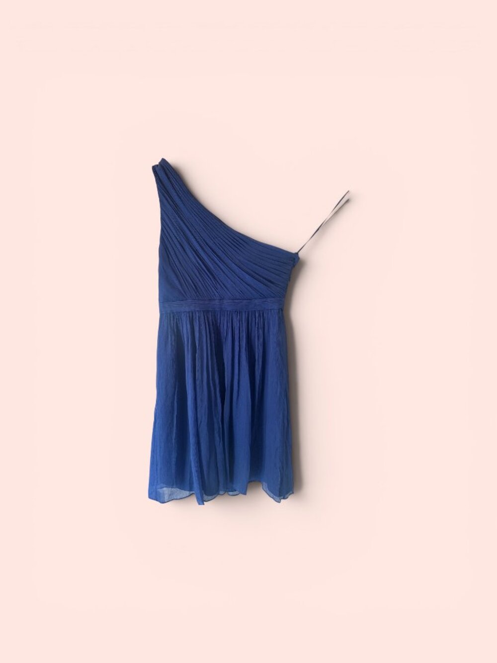J Crew bridesmaid dress silk blue circa 2012